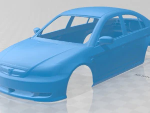 honda civic 2001 printable body car 3D Print Model