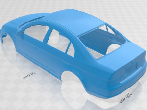 honda civic 2001 printable body car 3D Print Model