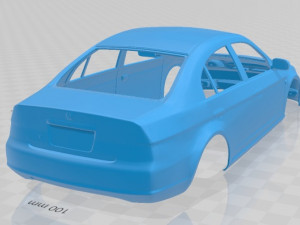 honda civic 2001 printable body car 3D Print Model