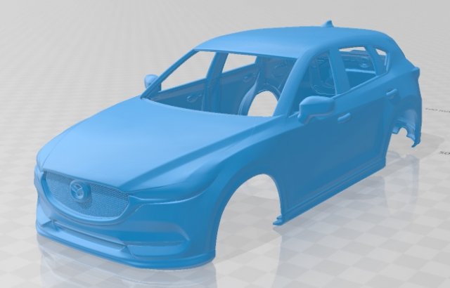 mazda cx-5 2017 printable body car 3D Print Model .c4d .max .obj .3ds .fbx .stl .blend 