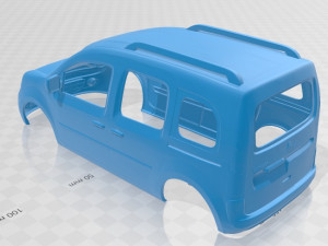 renault kangoo 2010 printable body car Modelo de Impressão 3D