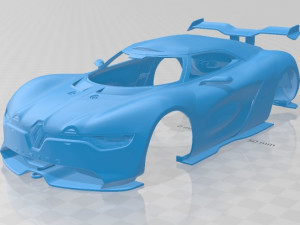 renault alpine a110-50 2012 printable body car 3D Print Model
