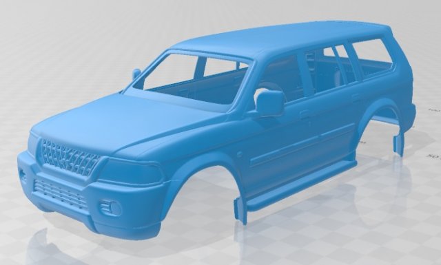 mitsubishi pajero sport 1996 printable body car 3D