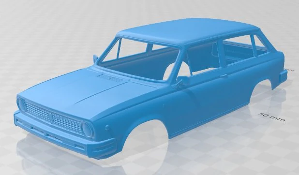 volvo 66 kombi 1975 printable body car 3D Print Model .c4d .max .obj .3ds .fbx .stl .blend