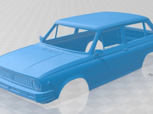 volvo 66 kombi 1975 printable body car 3D Print Model