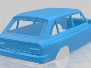 volvo 66 kombi 1975 printable body car 3D Print Model