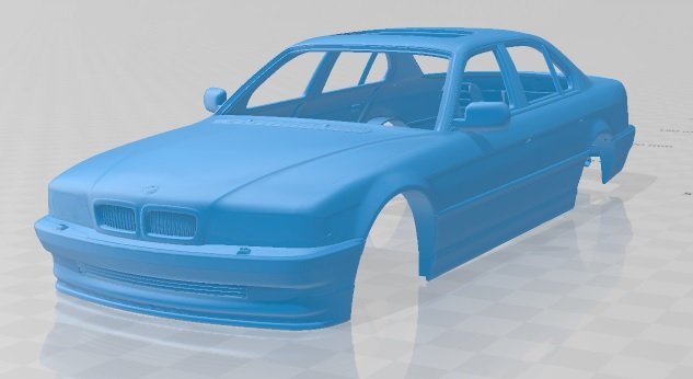 series 7 alpina 1999 printable body car 3D Print Model .c4d .max .obj .3ds .fbx .stl .blend