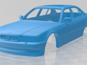 seri 7 alpina 1999 basılabilir g&ouml;vdeli araba 3D Baskı Modeli