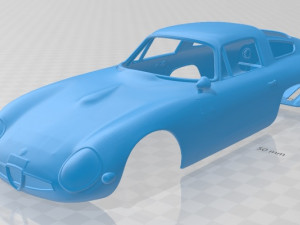 alfa romeo giulia tz 1963 printable body car 3D Print Model