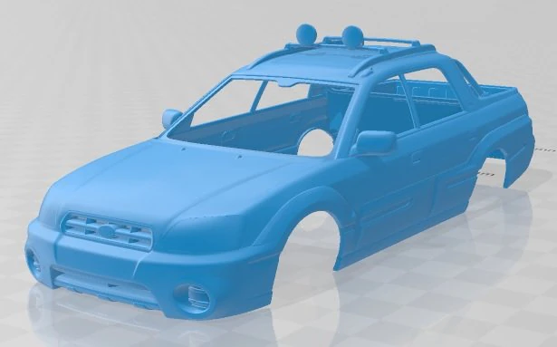 subaru baja 2002 printable body car 3D Print Model .c4d .max .obj .3ds .fbx .stl .blend 