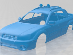 subaru baja 2002 printable body car 3D Print Model