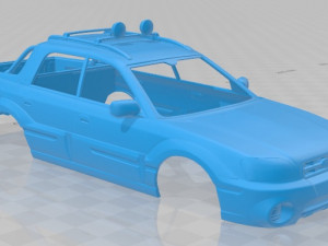 subaru baja 2002 printable body car Modello di stampa 3D