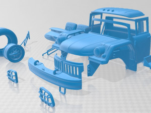 zil 131 1966 printable truck 3D Print Model