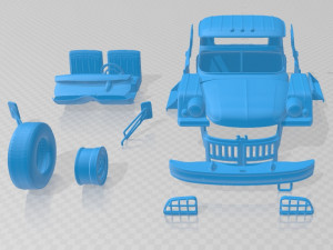 zil 131 1966 printable truck Modello di stampa 3D