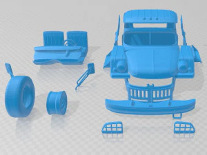 zil 131 1966 printable truck 3D Print Model