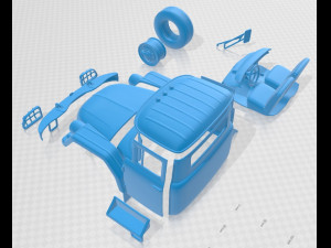 zil 131 1966 printable truck Modello di stampa 3D