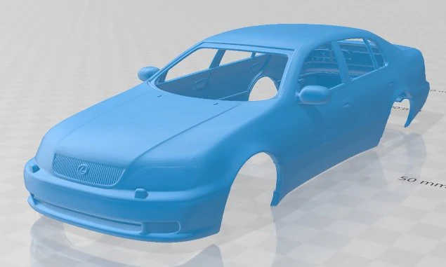 lexus gs 1997 printable body car 3D Print Model .c4d .max .obj .3ds .fbx .stl .blend 