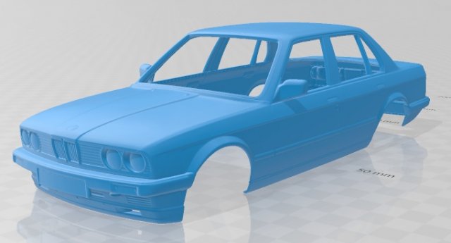 series 3 e30 sedan 1990 printable body car 3D Принт Модель .c4d .max .obj .3ds .fbx .stl .blend 