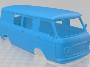 fiat 238 bus 1968 printable body van Modelo de Impressão 3D