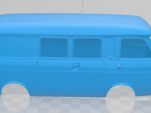 fiat 238 bus 1968 printable body van Modelo de Impressão 3D