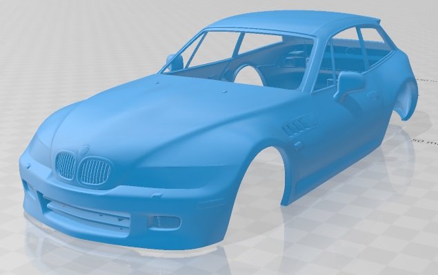 z3 coupe e368 1999 printable body car 3D Baskı Modeli .c4d .max .obj .3ds .fbx .stl .blend 