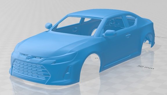 scion tc 2014 printable body car 3D Baskı Modeli .c4d .max .obj .3ds .fbx .stl .blend 