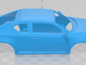 scion tc 2014 printable body car 3D Baskı Modeli