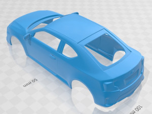 scion tc 2014 printable body car 3D Baskı Modeli