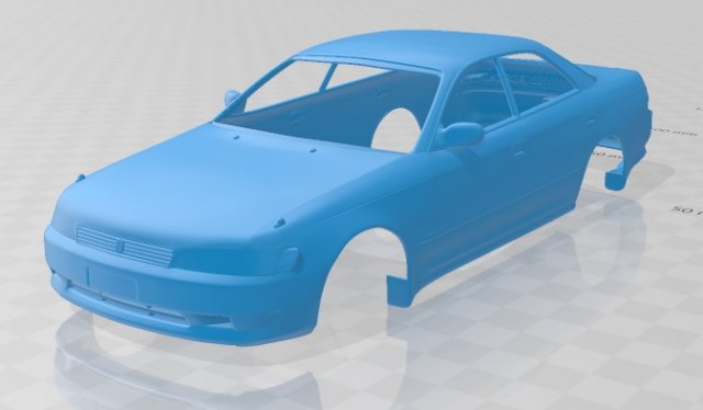 toyota mark ii x90 1992 printable body car 3D Print Model .c4d .max .obj .3ds .fbx .stl .blend 