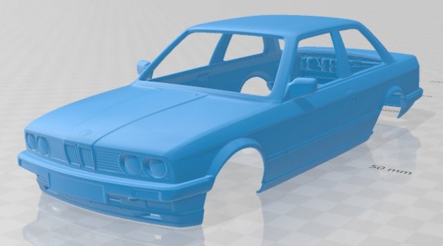 series 3 coupe e30 1990 printable body car Modelo de Impressão 3D .c4d .max .obj .3ds .fbx .stl .blend 