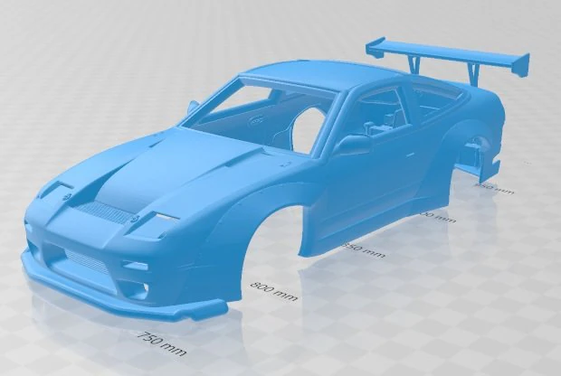 nissan 380sx printable body car 3D Print Model .c4d .max .obj .3ds .fbx .stl .blend 