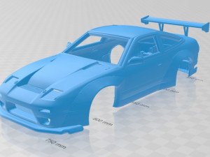 nissan 380sx printable body car 3D Baskı Modeli