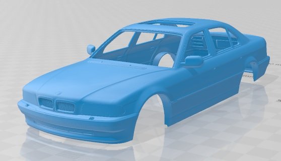 series 7 1998 printable body car Modello di stampa 3D .c4d .max .obj .3ds .fbx .stl .blend 