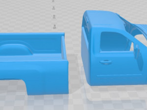 silverado hd regular cab long bed 2011 printable body car Modèles 3D en vedette