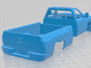 silverado hd regular cab long bed 2011 printable body car Modèles 3D en vedette