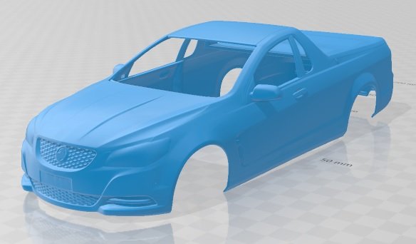 holden commodore evoke ute 2013 printable body car 3D 打印模型 .c4d .max .obj .3ds .fbx .stl .blend 