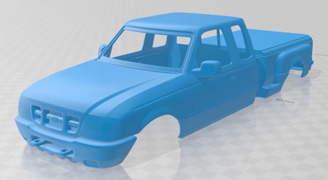 ranger extended cab flare side xlt 1998 printable body car Modèles 3D en vedette .c4d .max .obj .3ds .fbx .stl .blend 