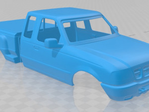 ranger extended cab flare side xlt 1998 printable body car Modèles 3D en vedette