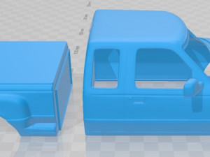 ranger extended cab flare side xlt 1998 printable body car Modèles 3D en vedette
