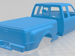 ranger extended cab flare side xlt 1998 printable body car Modèles 3D en vedette