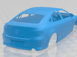 mazda 6 sedan 2011 printable body car 3D 프린트 모델