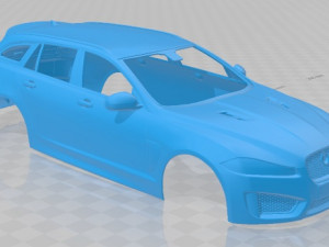 jaguar xfr-s sportbrake 2015 printable body car Modèles 3D en vedette