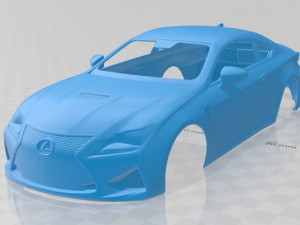 lexus rc f 2015 printable body car 3D Принт Модель