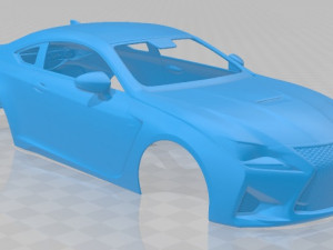 lexus rc f 2015 printable body car 3Dプリントモデル