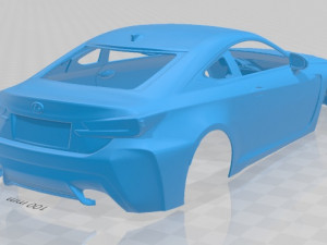 lexus rc f 2015 printable body car 3Dプリントモデル