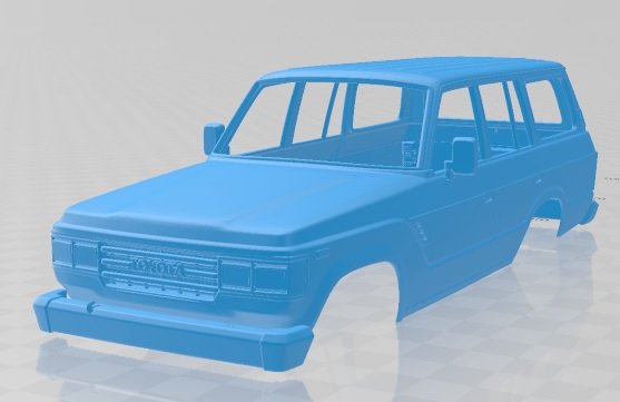 toyota land cruiser j60 us 1987 printable body car Modelo de Impressão 3D .c4d .max .obj .3ds .fbx .stl .blend 
