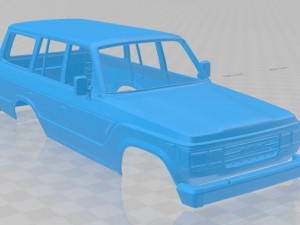 toyota land cruiser j60 us 1987 printable body car Modelo de Impressão 3D