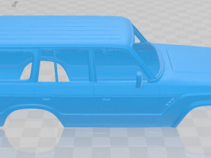 toyota land cruiser j60 us 1987 printable body car Modelo de Impressão 3D
