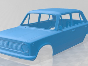 fiat 124 1966 printable body car Modelo de impresión 3D