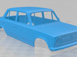 fiat 124 1966 printable body car 3D Print Model